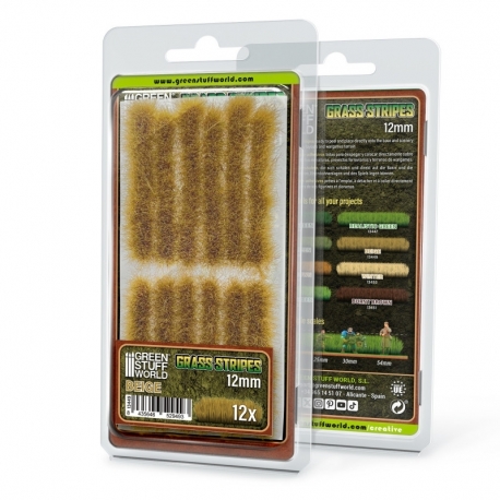 12mm Grass Strips - Beige