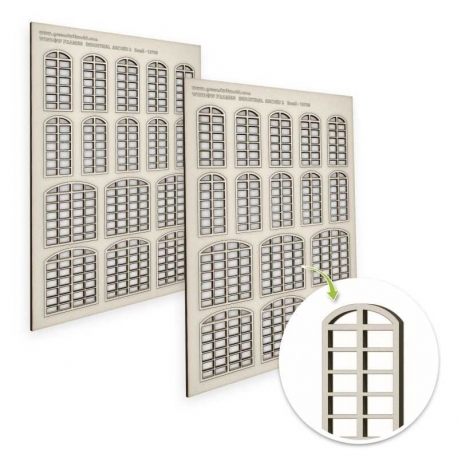 Industrial Arched Windows - Small (type 2)