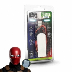 Ojos LED flexibles Cosplay - Blanco