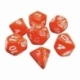 7x Mixed Dice 16mm - Orange
