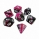 7x 16mm Mixed Dice - Lilac Marble