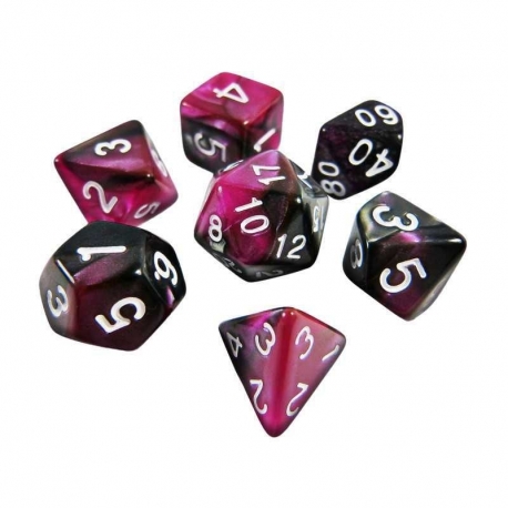 7x 16mm Mixed Dice - Lilac Marble