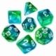 7x 16mm Mixed Dice - Green - Turquoise