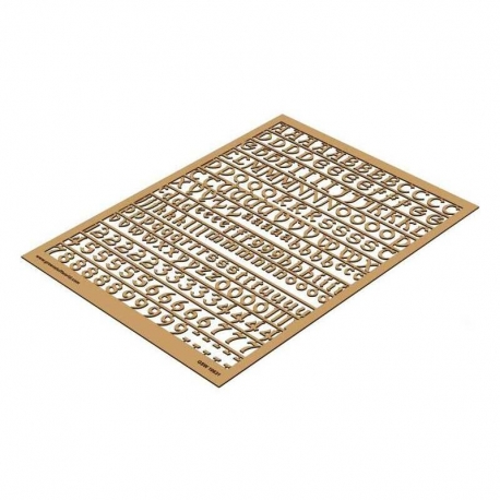 Gothic letters and numbers, 10 mm