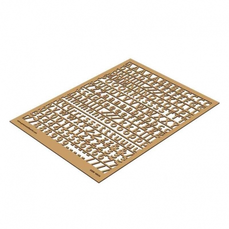 Letters and numbers 10 mm STANDARD