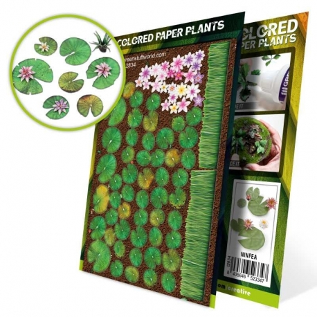 Colored Paper Plants - Water Lilies