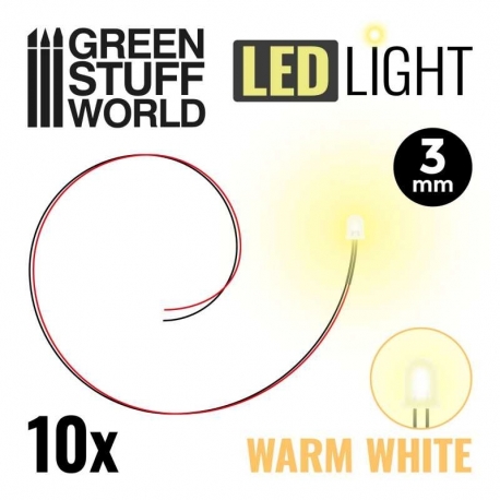 Luces LED BLANCO Cálido - 3mm