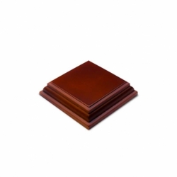 Base de Madera Cuadrada 4x4 cm - Avellana
