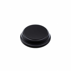 Base de Madera Redonda 4x4 cm - Negra