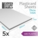 Plancha Plasticard ABS 1 mm - COMBOx5 planchas