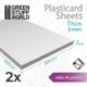 Plancha Plasticard ABS 3 mm - COMBOx2 planchas