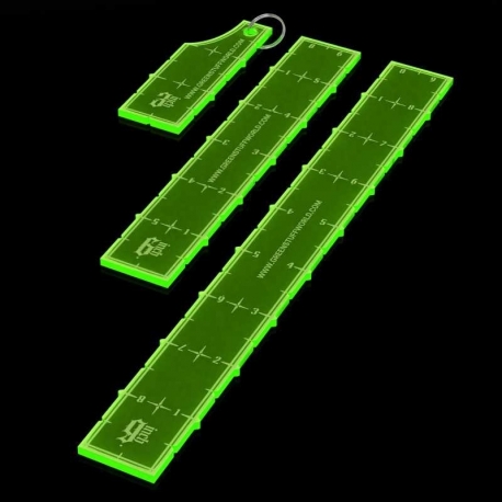 Pack Reglas Wargames 3-6-9 Verde Fluor