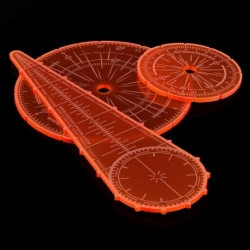 Wargames explosion templates - Fluorescent Orange
