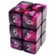 12x Dice D6 16mm - Lilac Marble