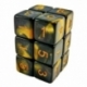 12x Dice D6 16mm - Amber Marble