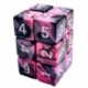 12x Dice D6 16mm - Pink Marble