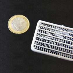 Letters and numbers 2 mm