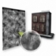 Transparent textured stained glass
