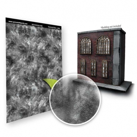 Transparent textured stained glass