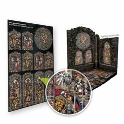 Medieval Knights Stained Glass Windows - Large