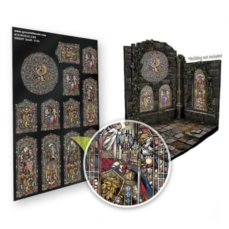 Medieval Knights Stained Glass Windows - Small