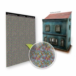 Stained glass windows - Herringbone motifs