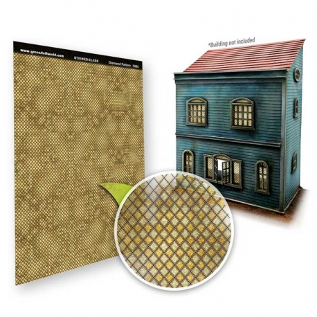 Stained glass windows - Diamond motifs
