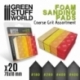 EVA FOAM SANDPAPER - Assorted coarse grit x20