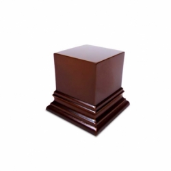 Square wooden base 5x5 cm - Hazelnut