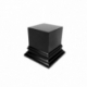 Square wooden base 5x5 cm - Black