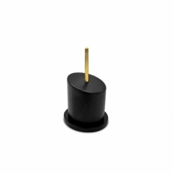 Pedestal Bustos Redondo Negro 2,5x2,5 cm
