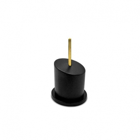 Pedestal Bustos Redondo Negro 2,5x2,5 cm