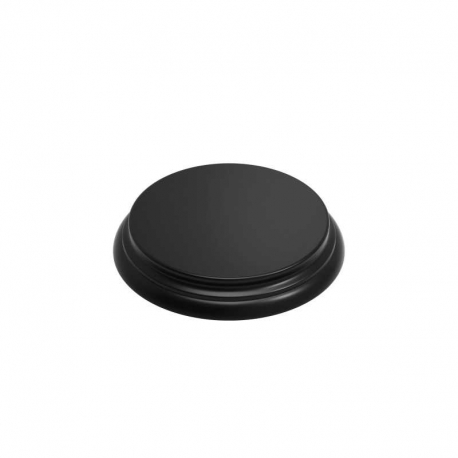 Round Wooden Base 10 cm - Black