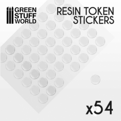 54x Epoxy Adhesive Cabochons 20mm