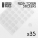 35x Epoxy Adhesive Cabochons 25mm