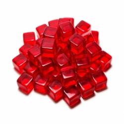 Tokens Cubos Rojos 10mm