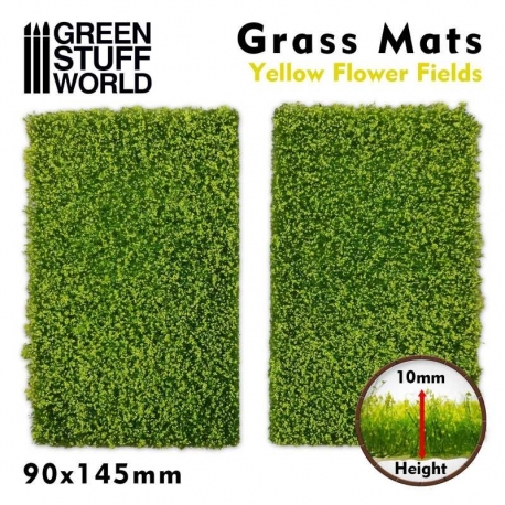 Grass Clippings - Yellow Flower Field