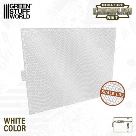 Miniature camouflage nets White 1:35