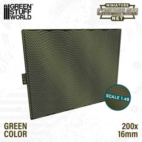 Miniature Camouflage Nets Green 1:48