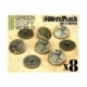 8x Steampunk Clock Movement Buttons - Bronze