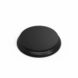 Black Round Wooden Base 130mm
