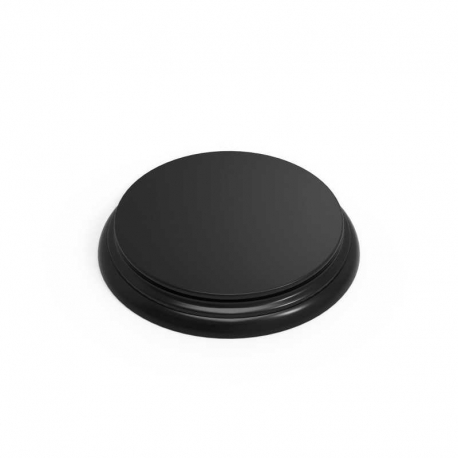 Black Round Wooden Base 130mm