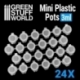 24x Mini botes de plástico 3ml