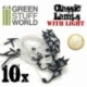10x Classic Wall Street Lights with LED Lights