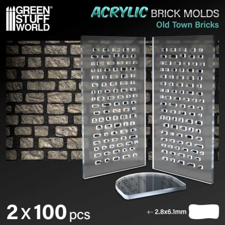 Acrylic Molds - Antique Bricks
