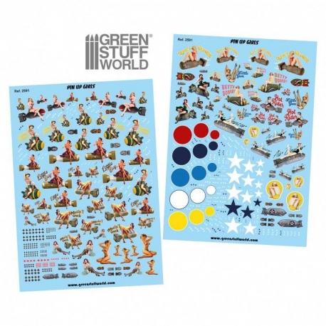 Water decals - Pin Ups