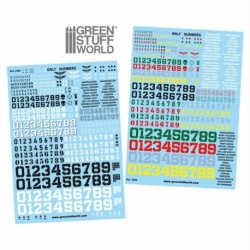 Water decals - Numbers only