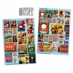 Water decals - Vintage posters