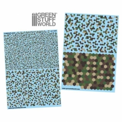 Water-slide decals - Hex Forest Camouflage