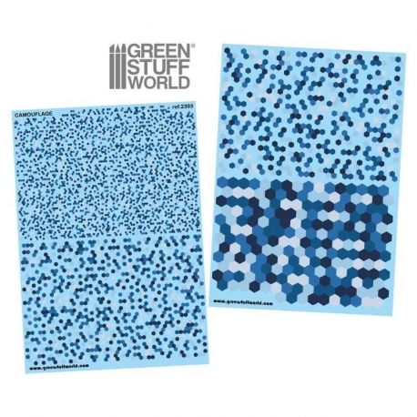 Water-slide decals - Tundra Hex camouflage
